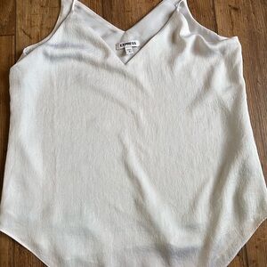 Express Women's Cream V-Neck Camisole